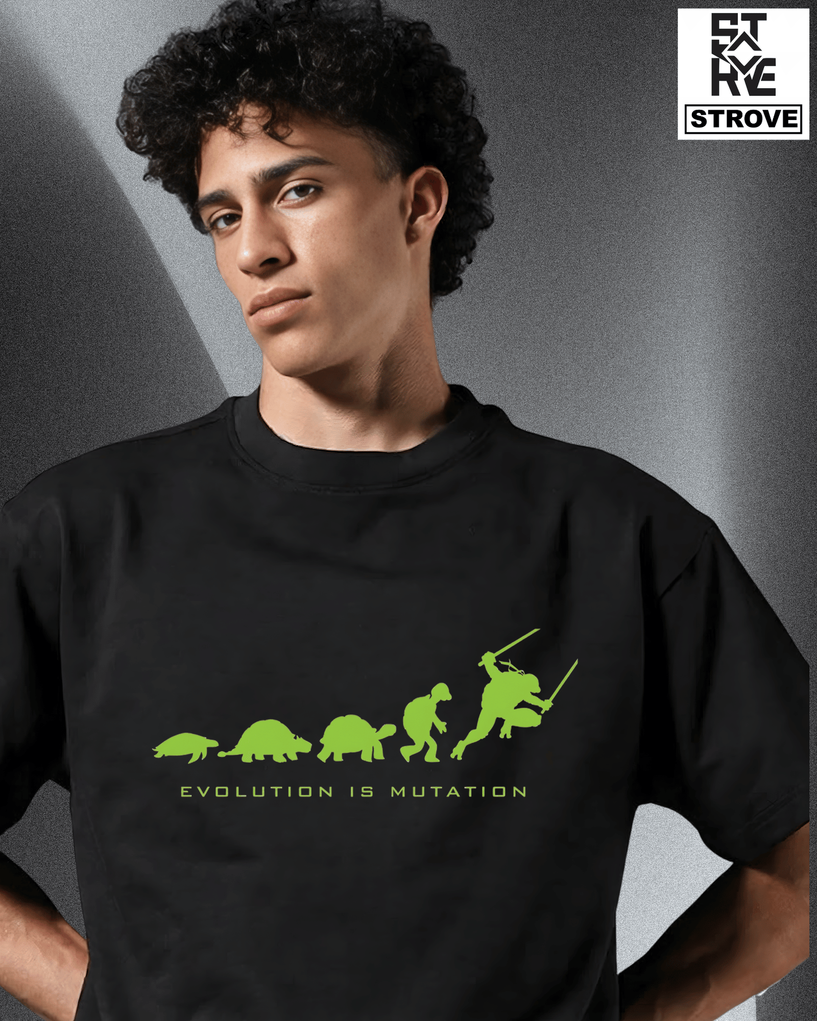 "Evolution" Oversized Tee –  Origin Story Edition